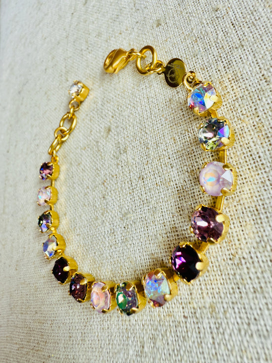 Carlie Amethyst Crystal Tennis Bracelet