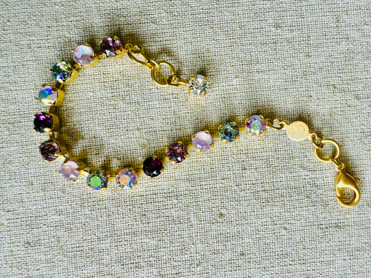 Carlie Amethyst Crystal Tennis Bracelet