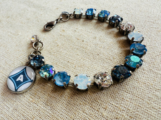 Aynor Blue Jackets Crystal Tennis Bracelet