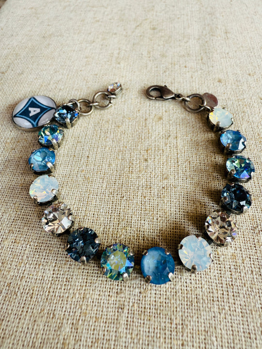 Aynor Blue Jackets Crystal Tennis Bracelet