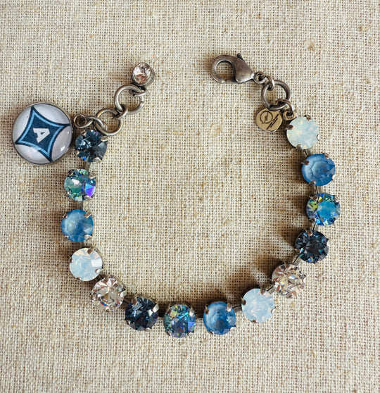 Aynor Blue Jackets Crystal Tennis Bracelet