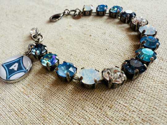 Aynor Blue Jackets Crystal Tennis Bracelet