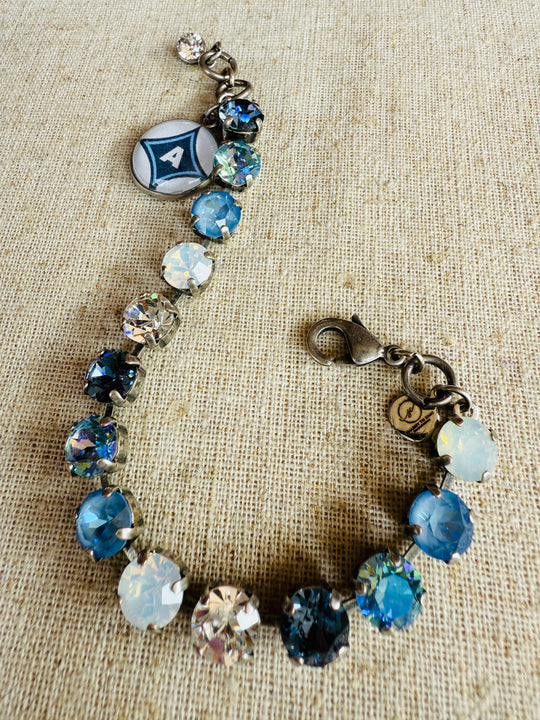 Aynor Blue Jackets Crystal Tennis Bracelet