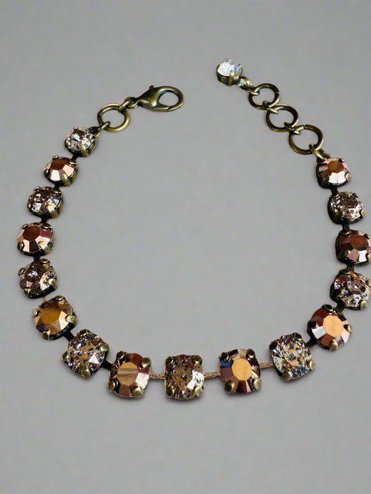 Nya Neutral Crystal Tennis Bracelet