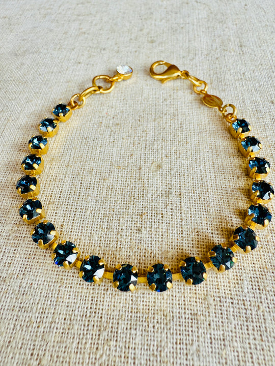 Camilia Navy Crystal Tennis Bracelet