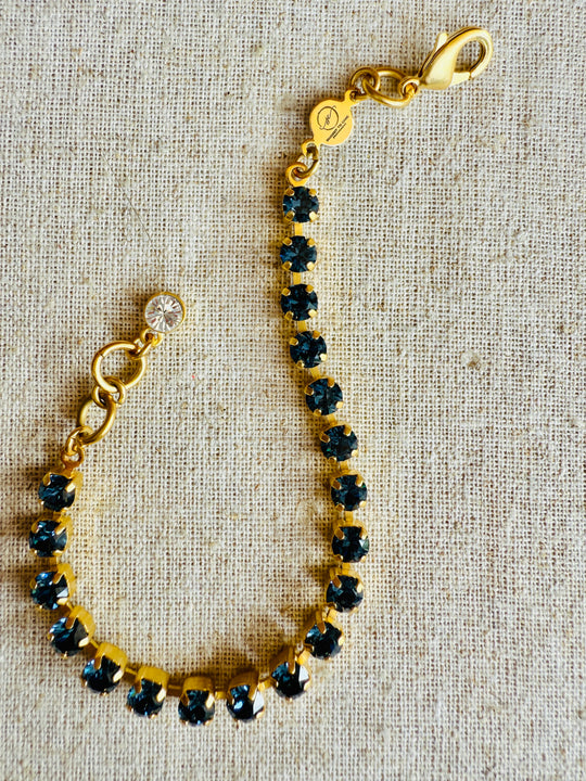 Camilia Navy Crystal Tennis Bracelet