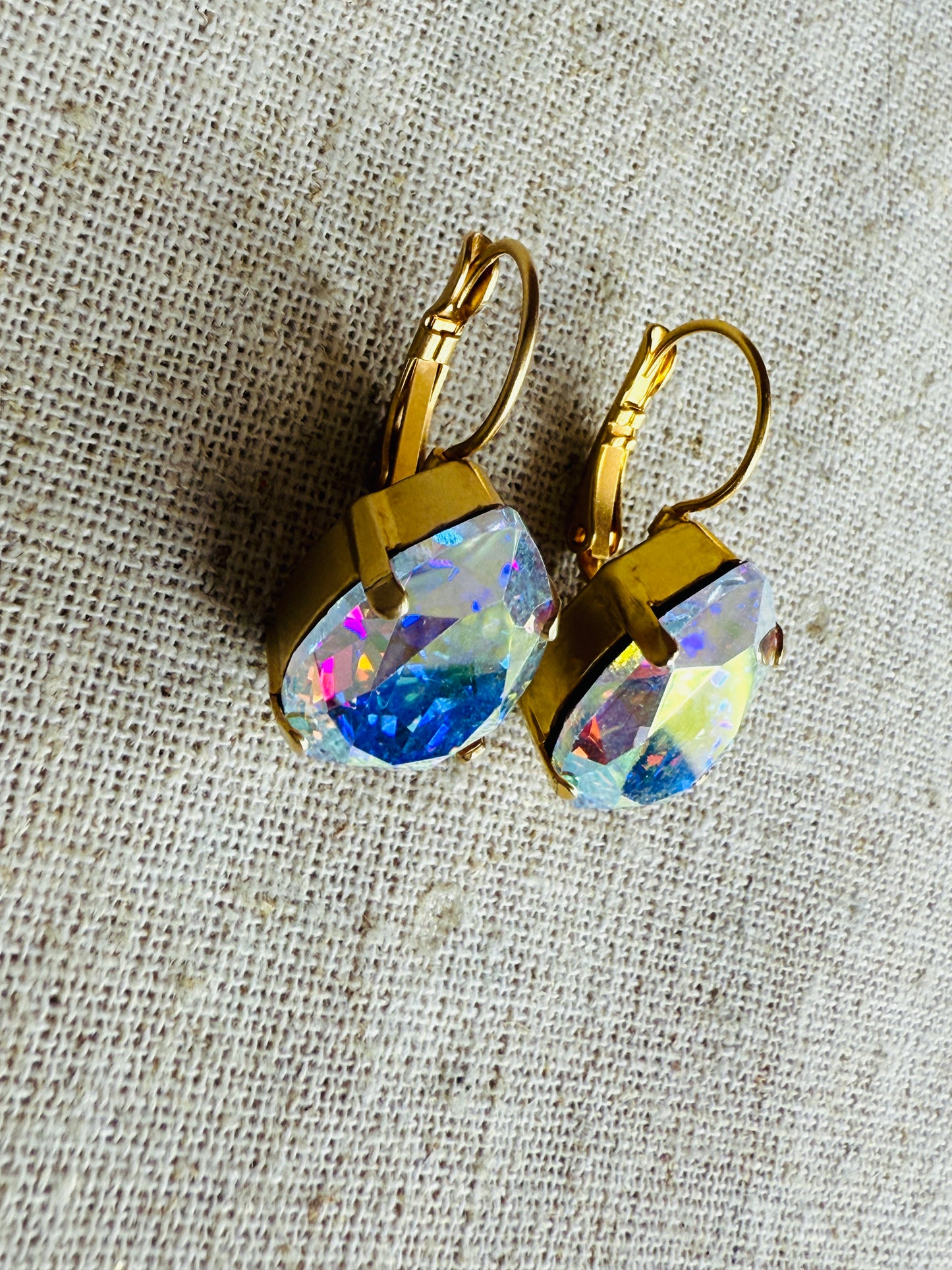 Gracelyn Pear Shaped Crystal Dangle Earrings