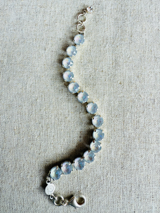 Eloise Grey Silver Tennis Crystal Bracelet