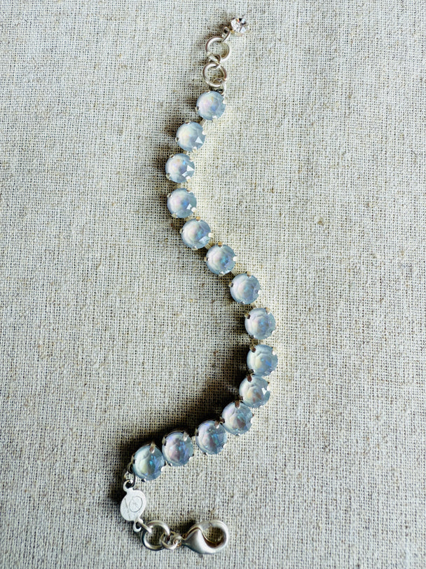 Eloise Grey Silver Tennis Crystal Bracelet