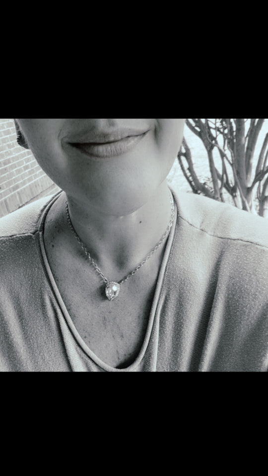 Selena Rose Gold Pear Shaped Pendant