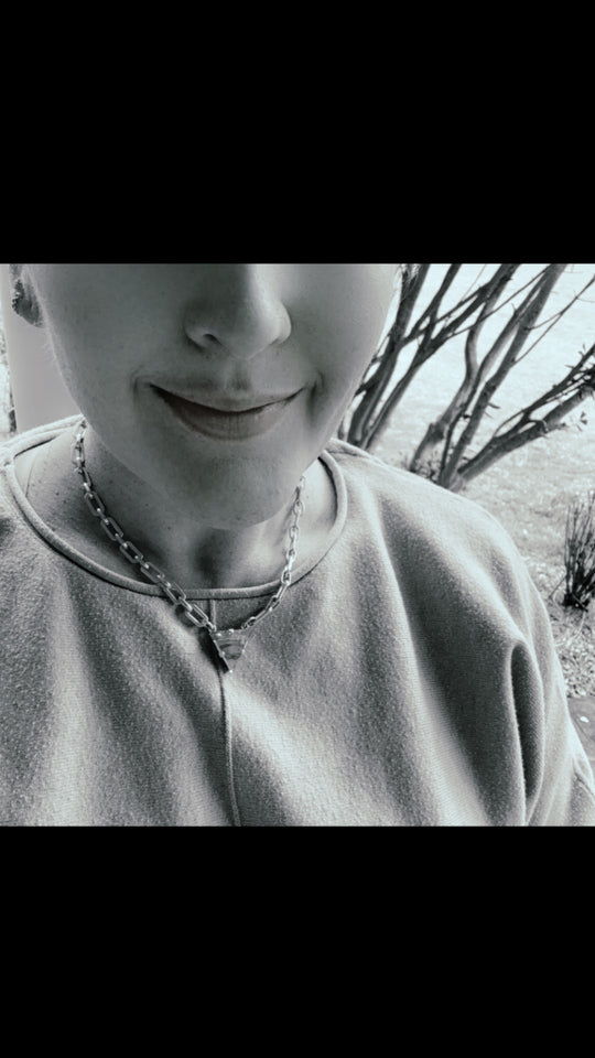 Vera Gold Triangle Crystal Necklace