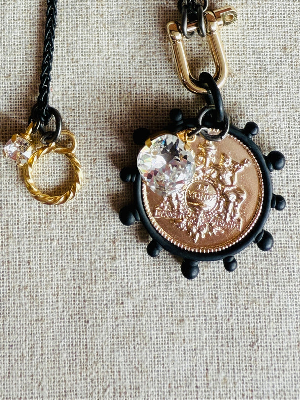 Anne Coin Pendant Necklace - Shabby To Chic Jewelry