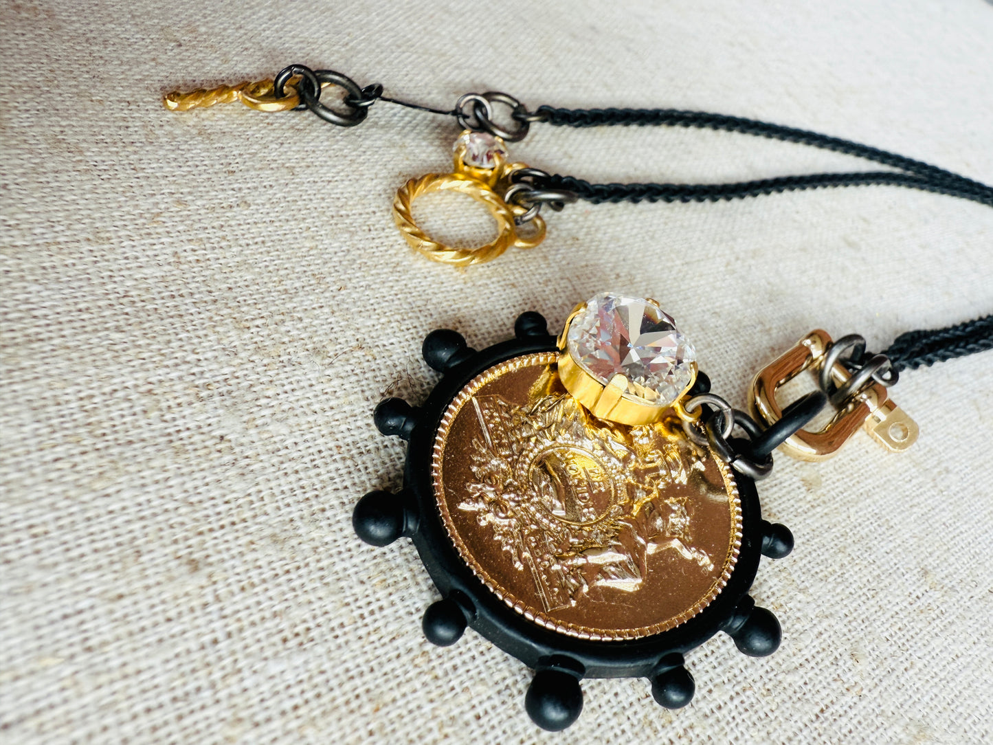 Anne Coin Pendant Necklace - Shabby To Chic Jewelry