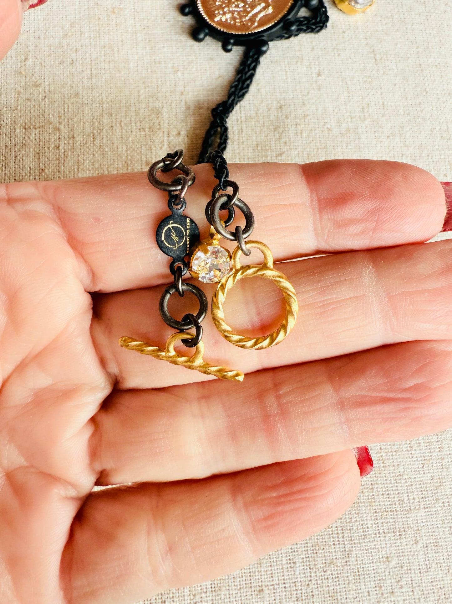 Anne Coin Pendant Necklace - Shabby To Chic Jewelry