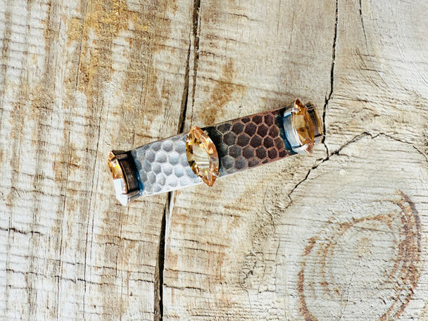 Darlene Silver Nanette Cuff Crystal Bracelet