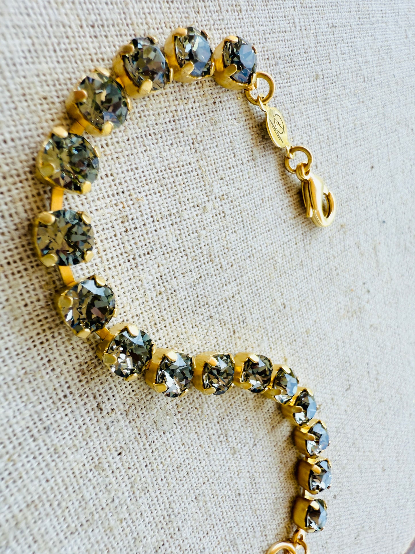 Alyssa Gold Crystal Tennis Bracelet