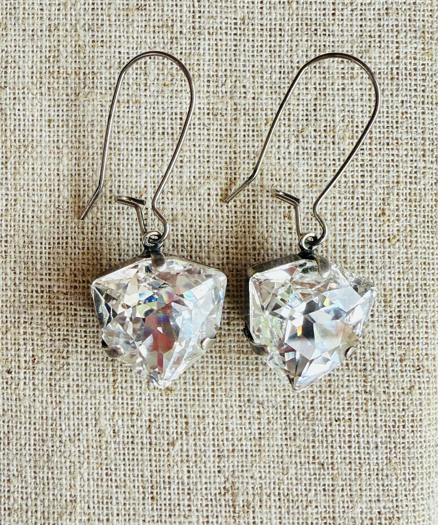Sallie Crystal Teardrop Dangle Earrings