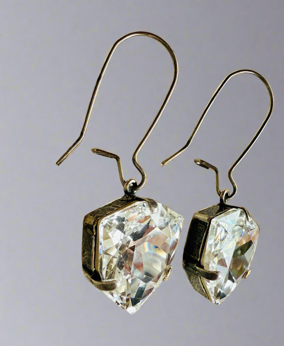 Sallie Crystal Teardrop Dangle Earrings