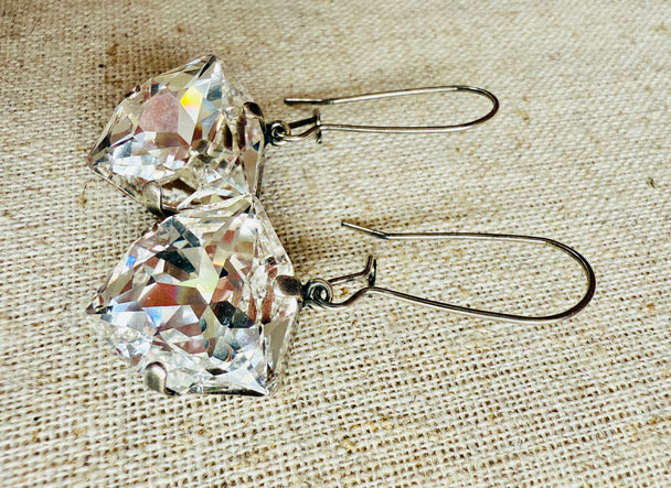 Sallie Crystal Teardrop Dangle Earrings