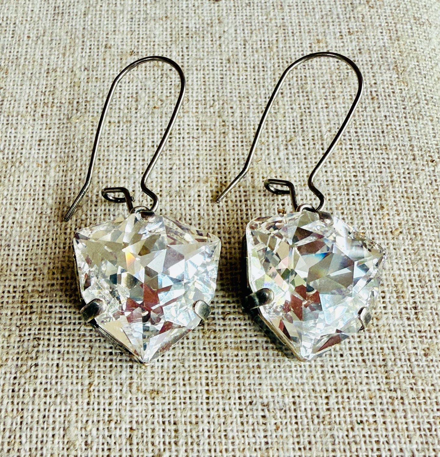 Sallie Crystal Teardrop Dangle Earrings