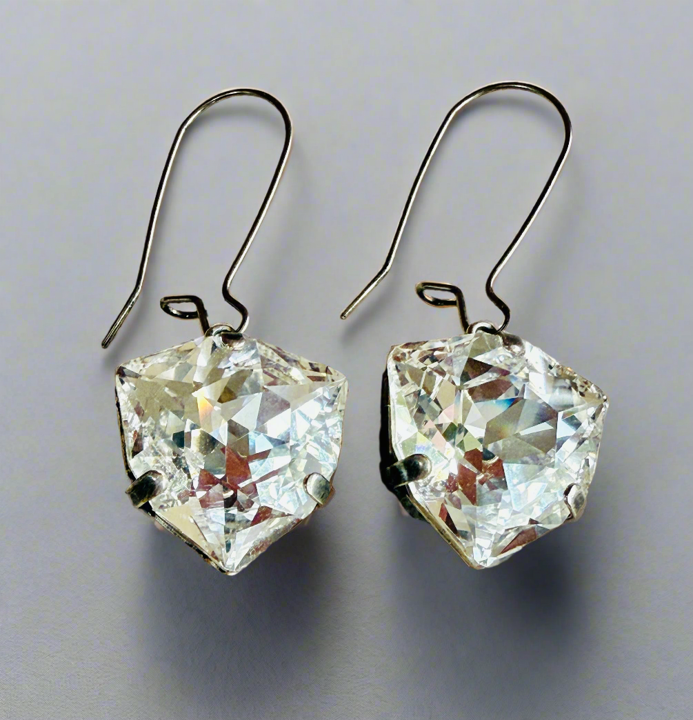 Sallie Crystal Teardrop Dangle Earrings