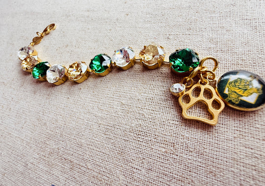 Conway Tigers Crystal Tennis Bracelet