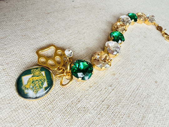 Conway Tigers Crystal Tennis Bracelet