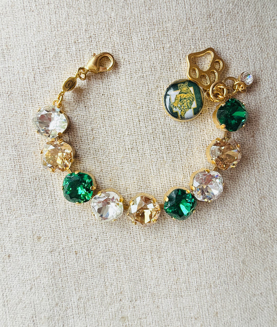 Conway Tigers Crystal Tennis Bracelet