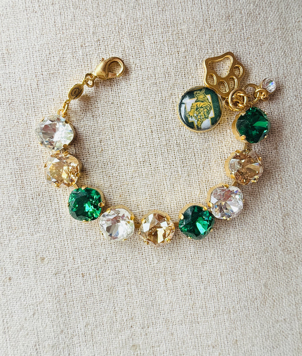 Conway Tigers Crystal Tennis Bracelet
