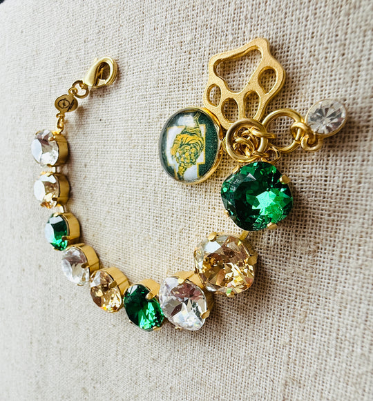 Conway Tigers Crystal Tennis Bracelet