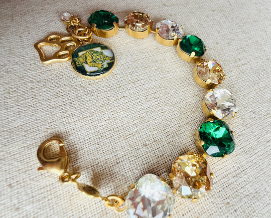 Conway Tigers Crystal Tennis Bracelet