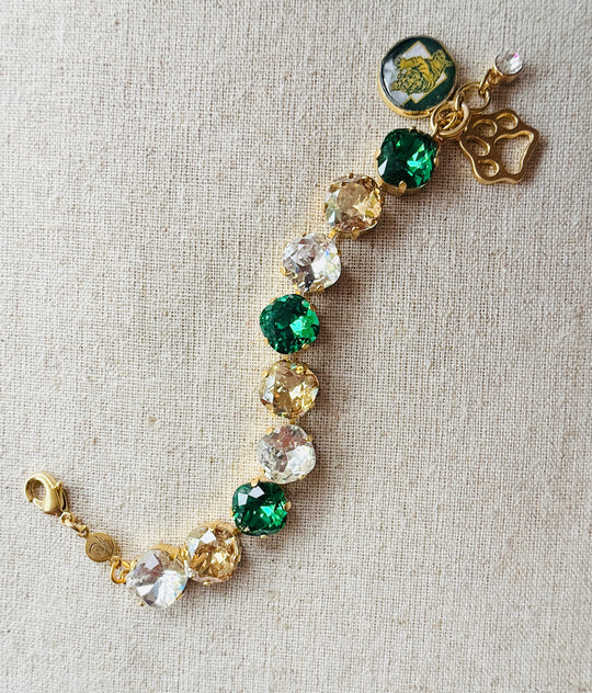 Conway Tigers Crystal Tennis Bracelet