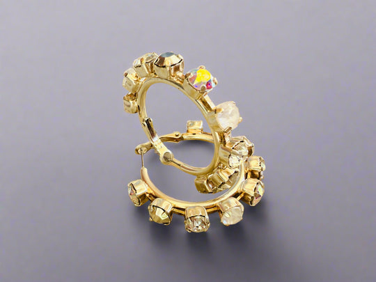 Sheila Crystal Hoop Earrings