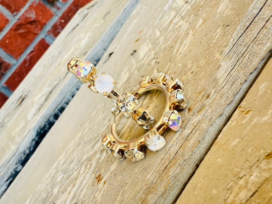 Sheila Crystal Hoop Earrings