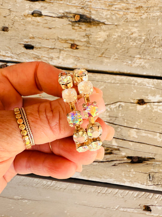 Sheila Crystal Hoop Earrings