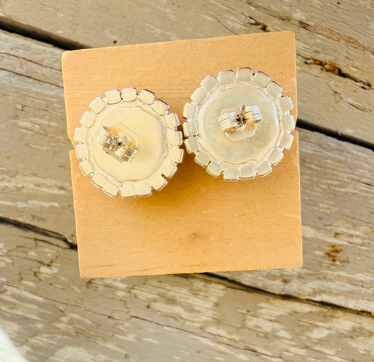 Marleigh Square Cut Crystal Halo Framed Earrings