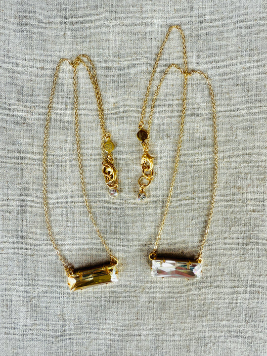 Madeline Crystal Bar Necklace
