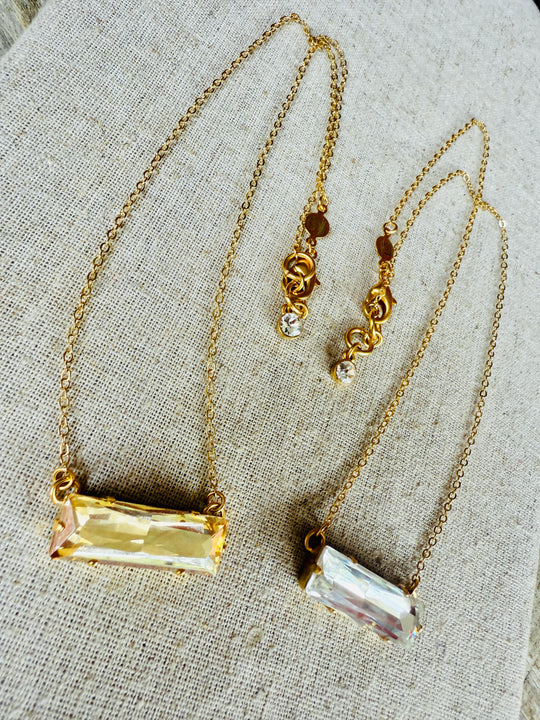 Madeline Crystal Bar Necklace