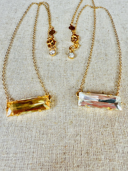 Madeline Crystal Bar Necklace