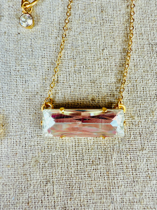 Madeline Crystal Bar Necklace