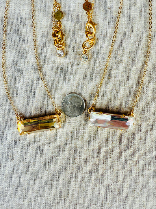 Madeline Crystal Bar Necklace