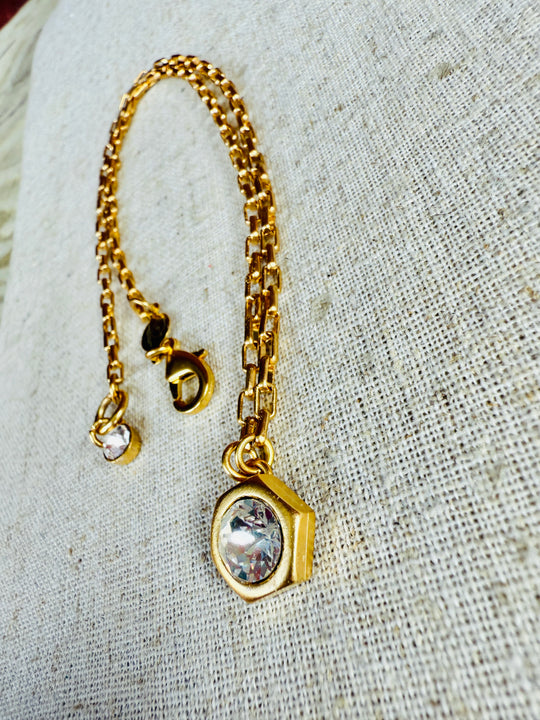 Hallie Hex Crystal Pendant Necklace