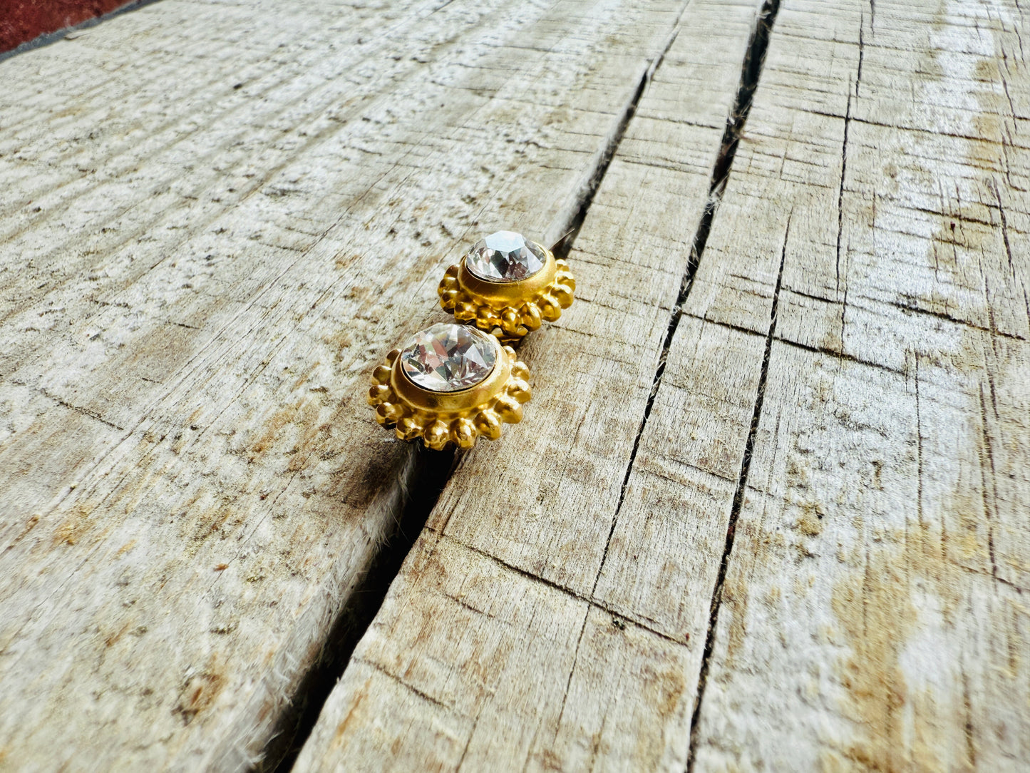 Jenny Dotted Crystal Stud Earrings
