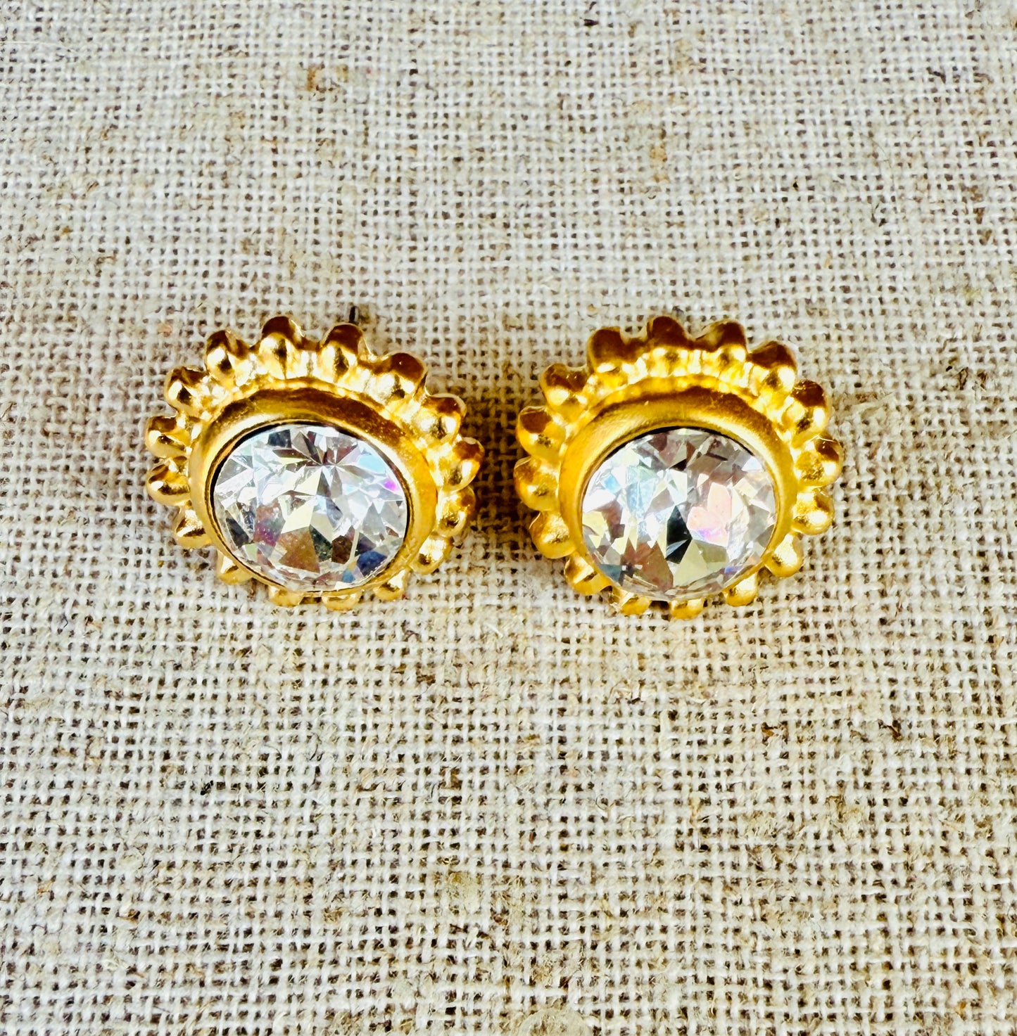 Jenny Dotted Crystal Stud Earrings