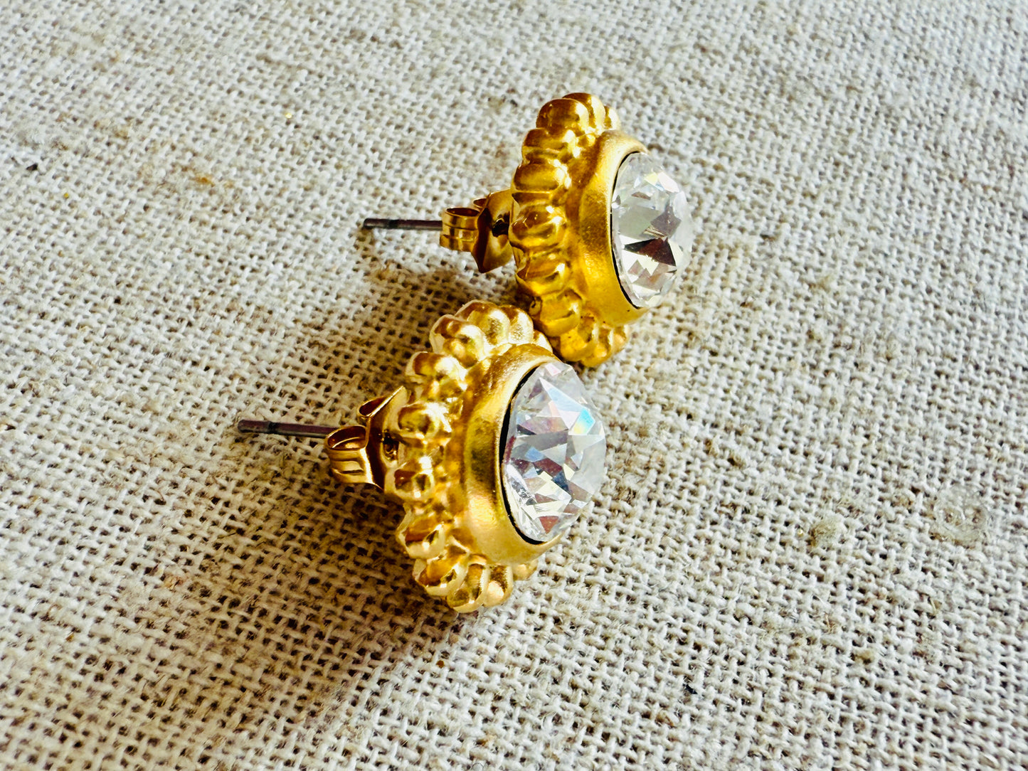 Jenny Dotted Crystal Stud Earrings