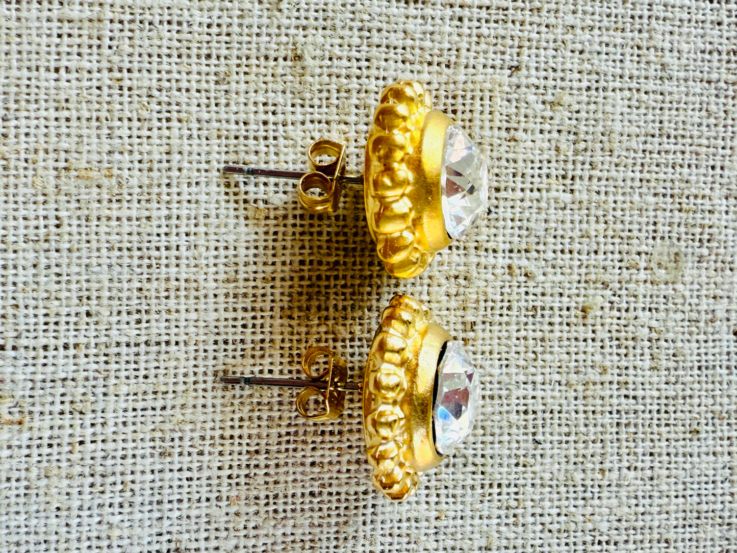Jenny Dotted Crystal Stud Earrings