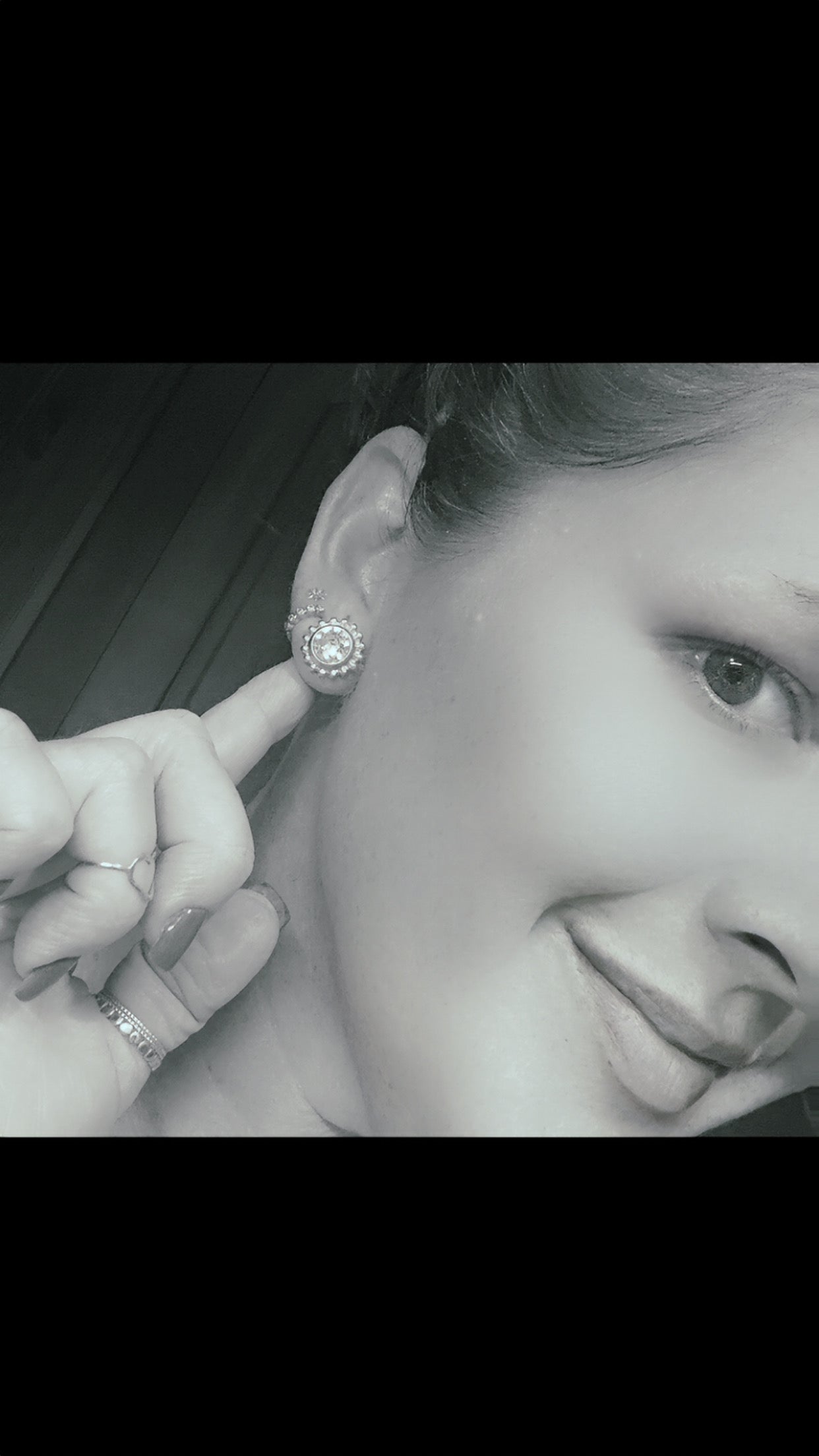 Jenny Dotted Crystal Stud Earrings