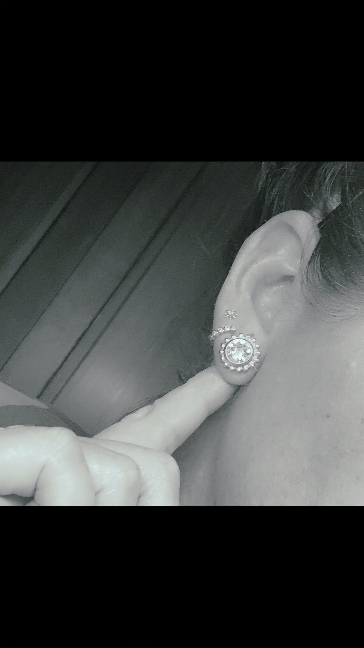 Jenny Dotted Crystal Stud Earrings