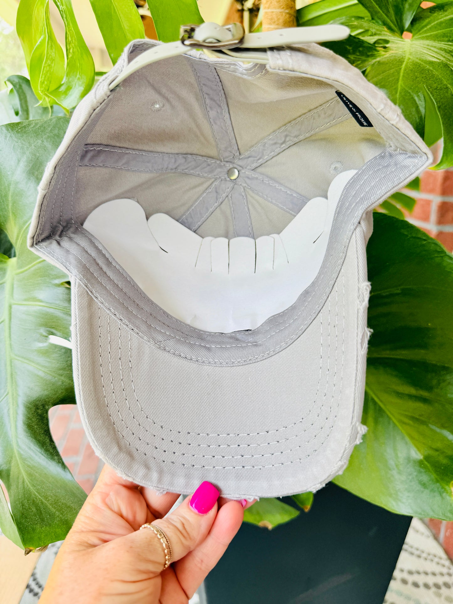 Devan Women's Gray Crystal Embellished Hat