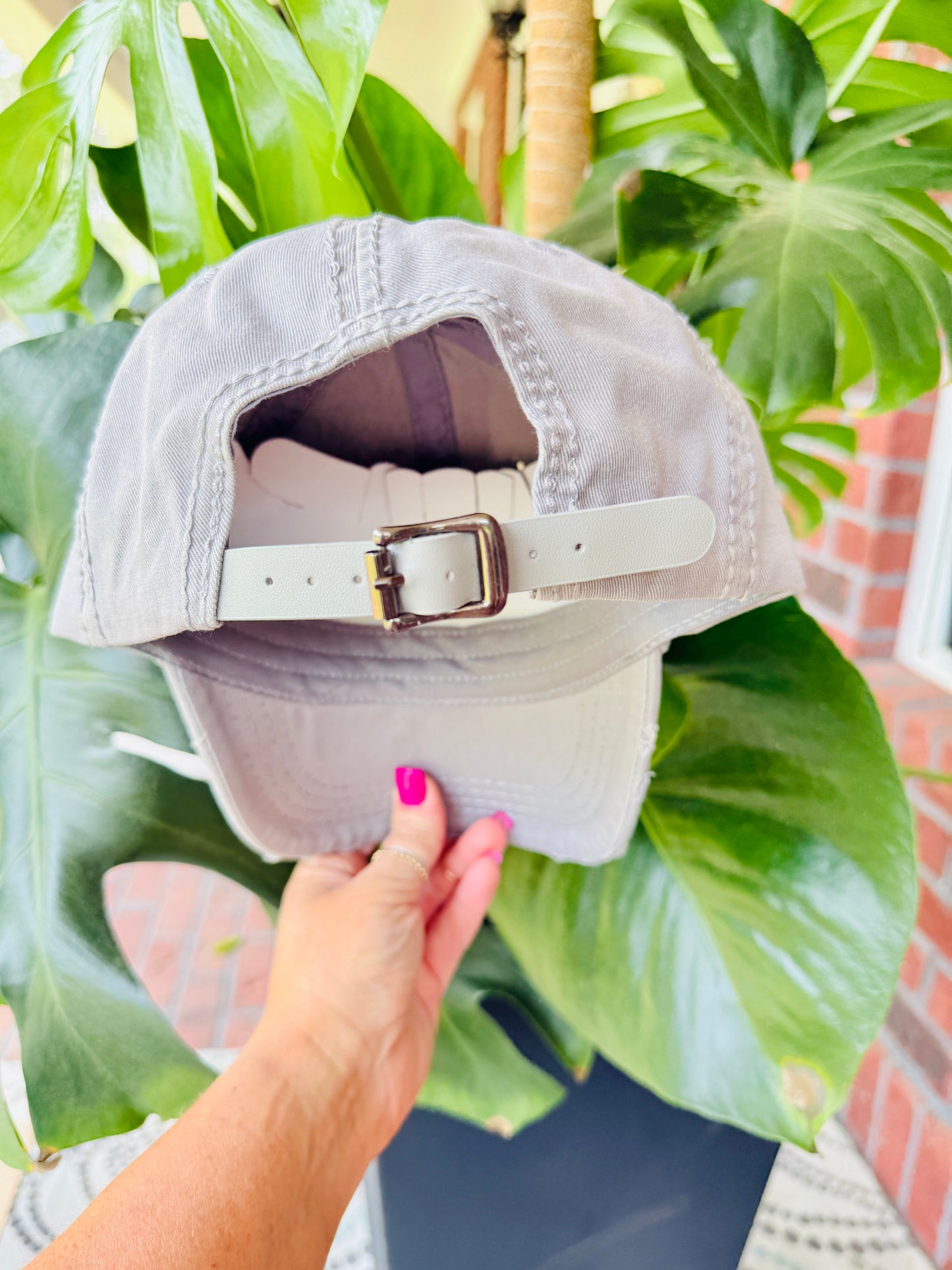 Devan Women's Gray Crystal Embellished Hat